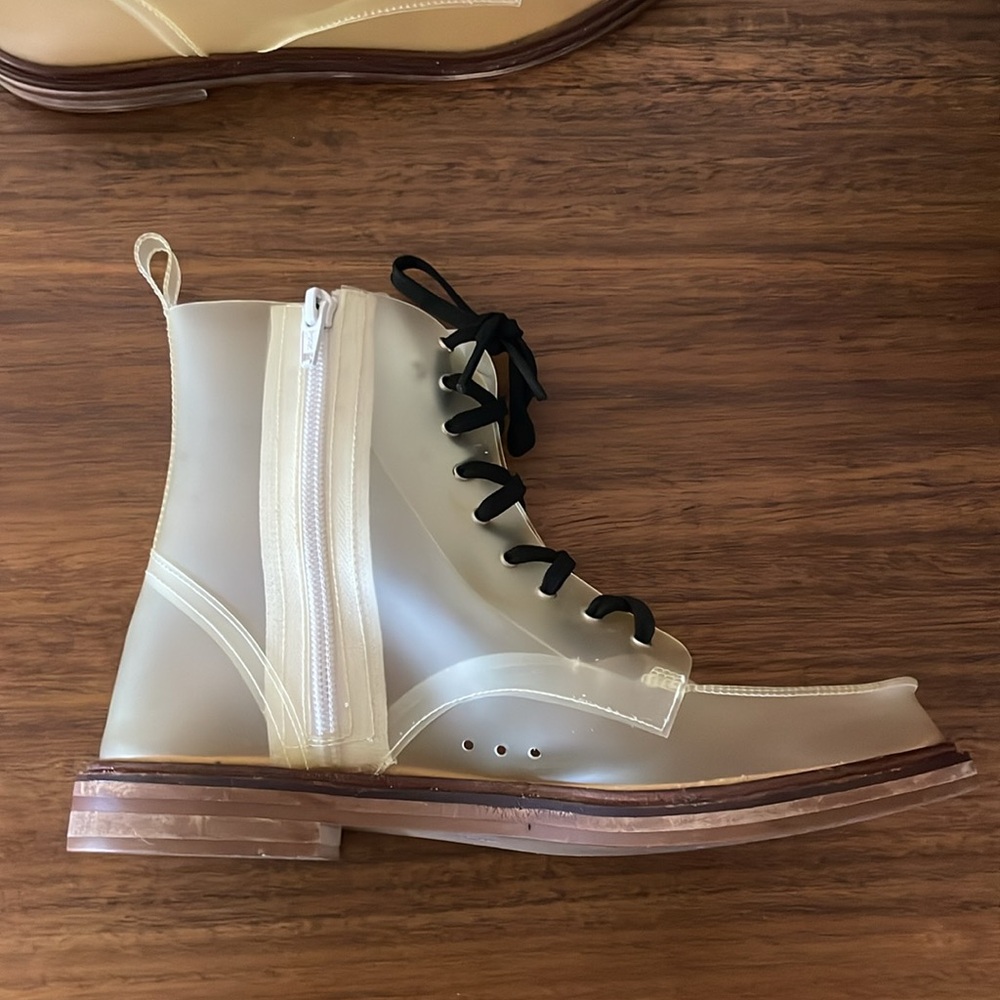 Maison Margiela MM6 Clear Combat Boots Size 37 - Picture 6 of 10